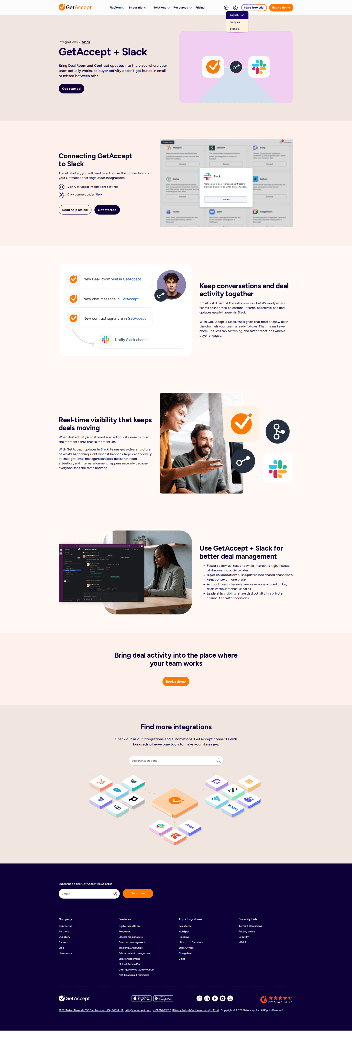 Getaccept integration page