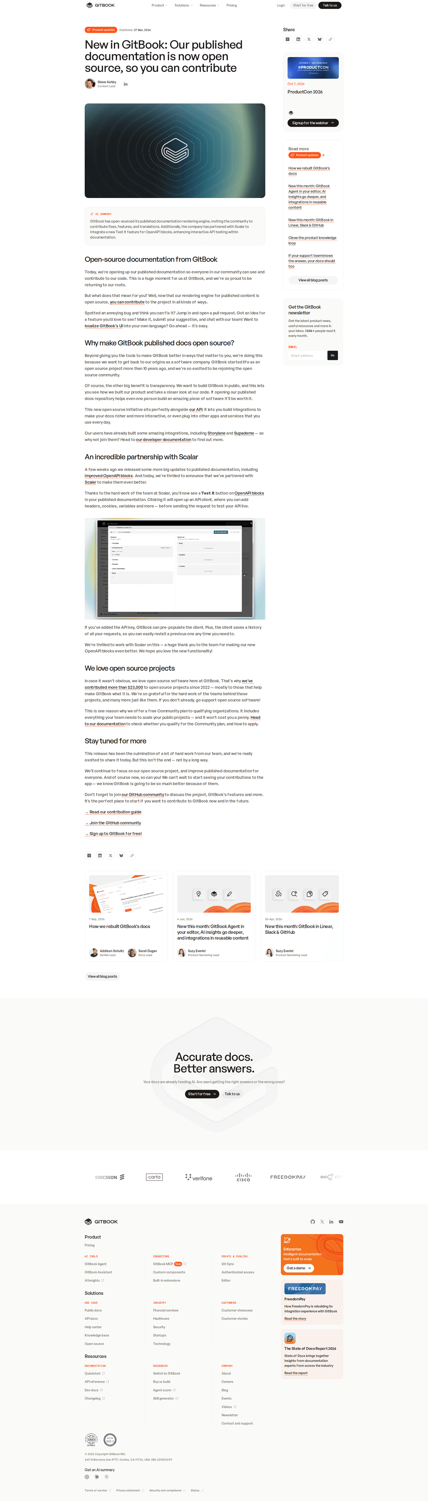 GitBook blog post