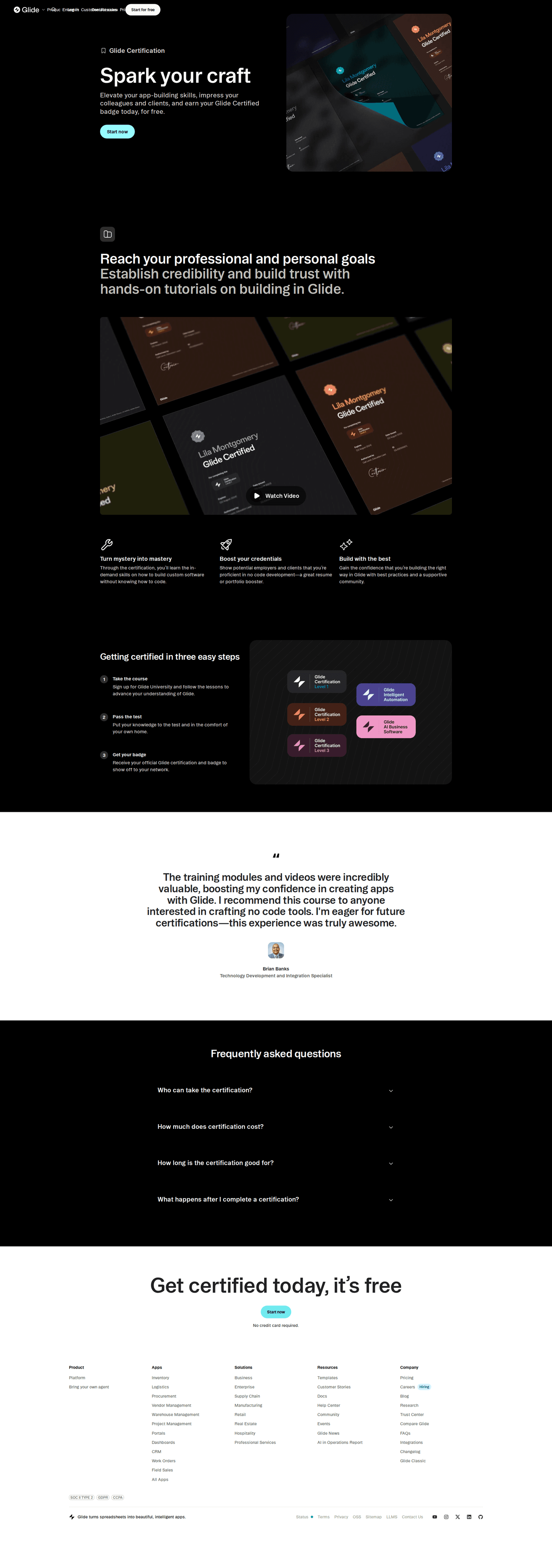 Glide resources page