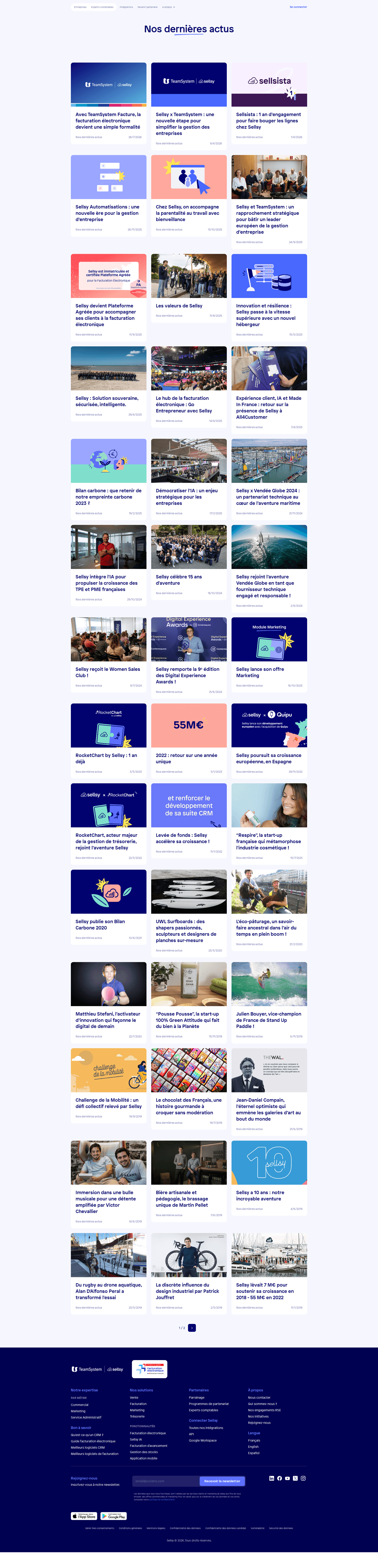 Sellsy blog page