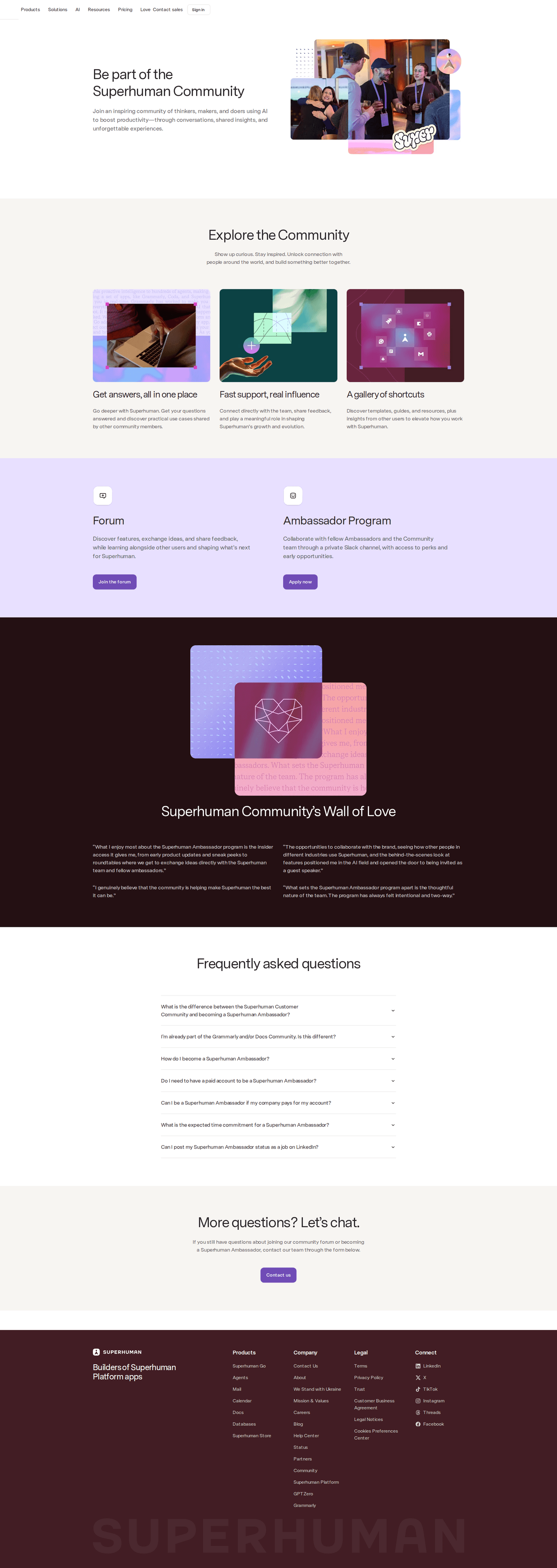 Grammarly community page