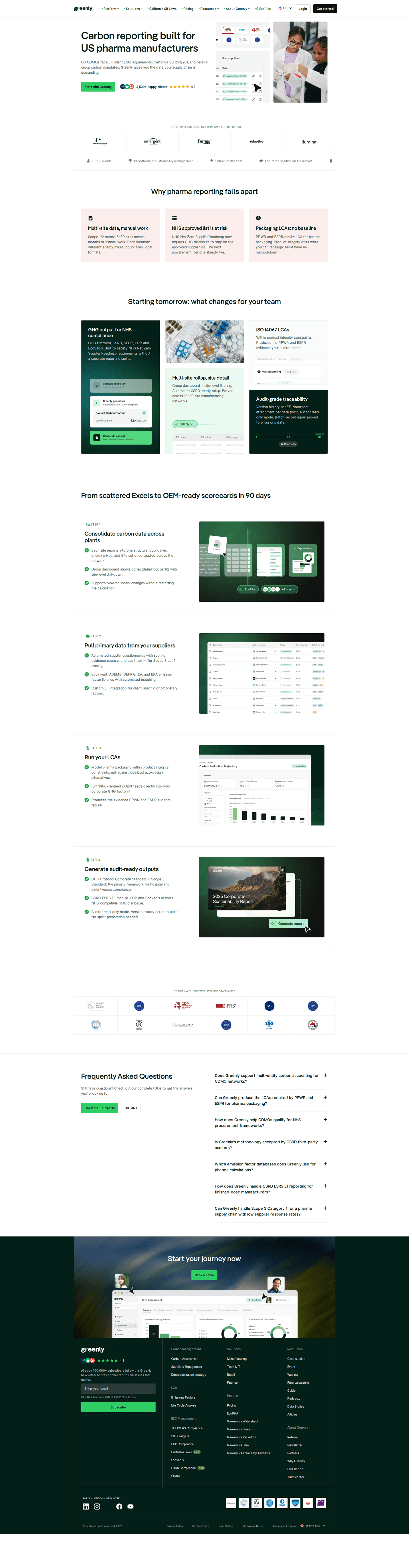 Greenly homepage