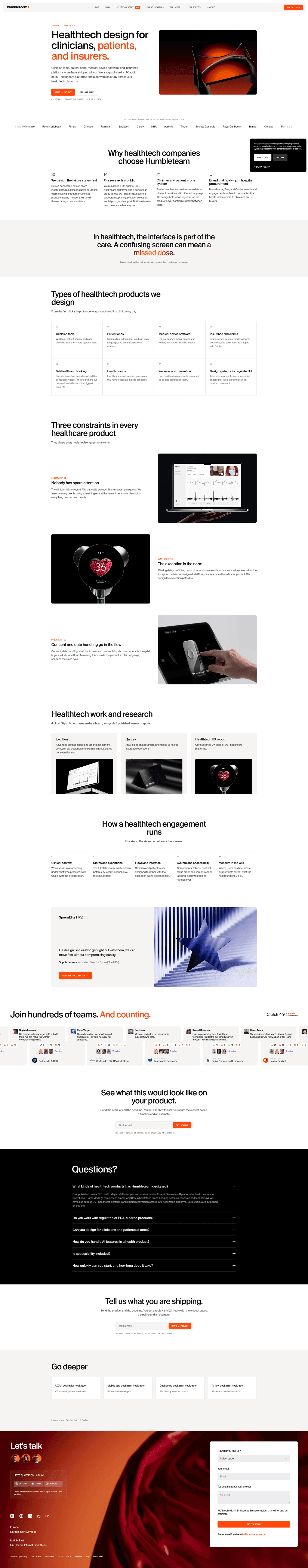 Humbleteam industry page