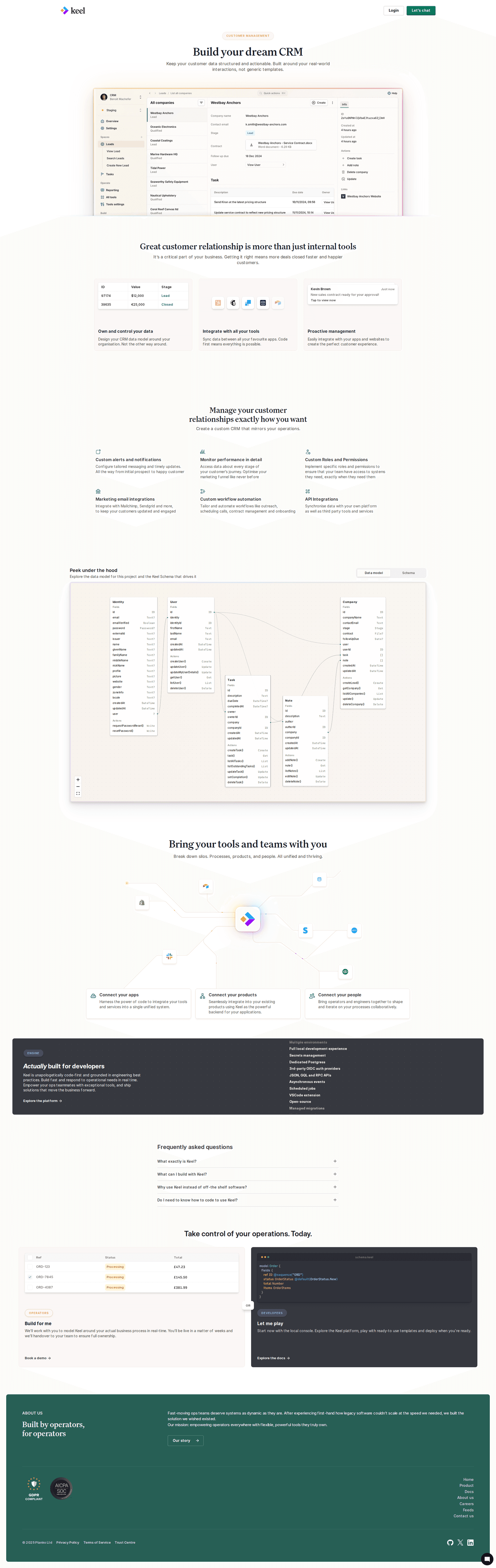 Keel feature page