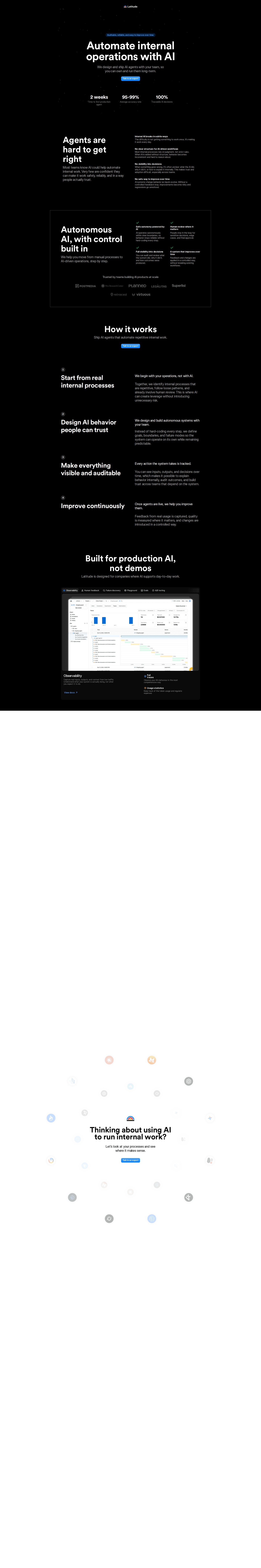 Latitude feature page