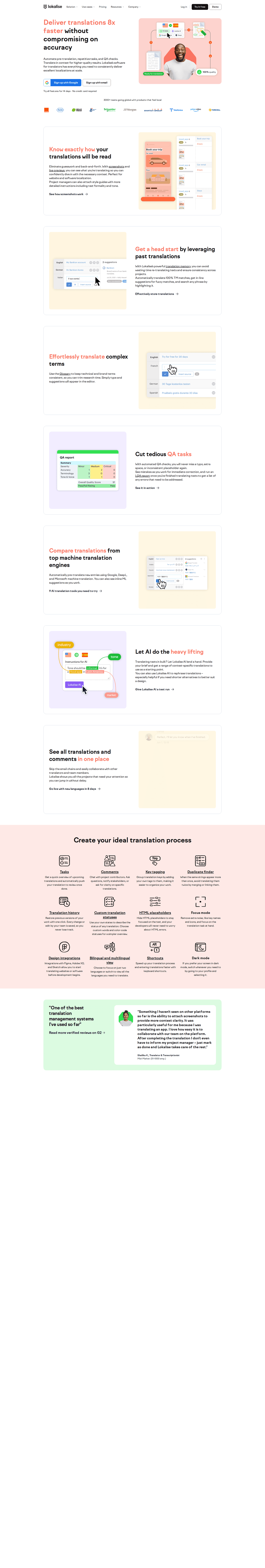 Lokalise persona page