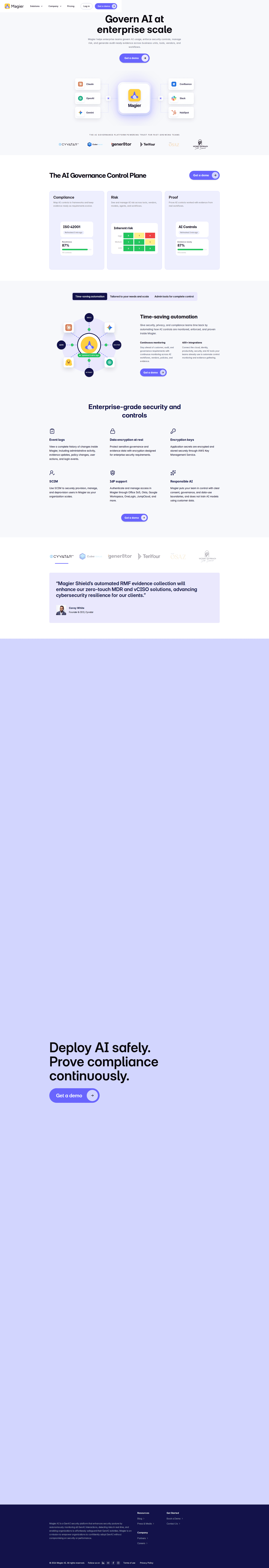 Enterprise page example