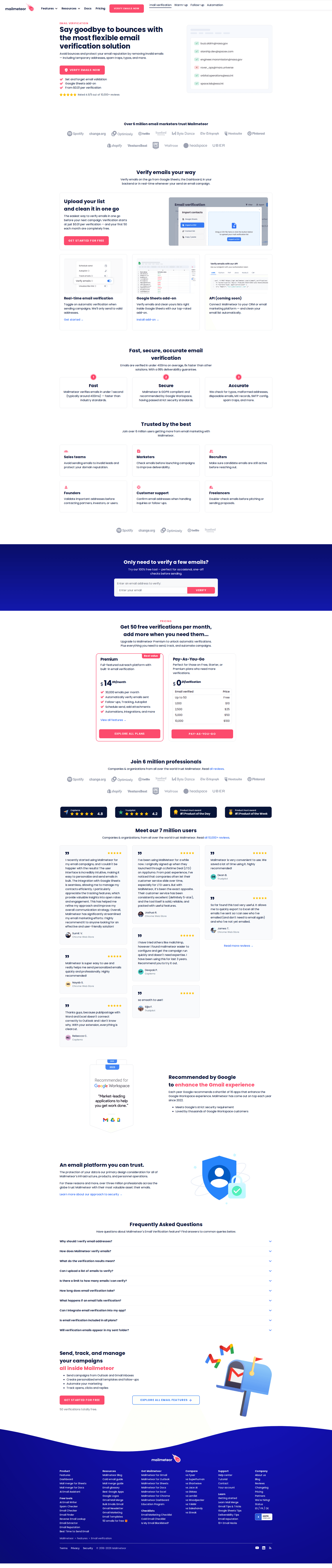 Mailmeteor feature page