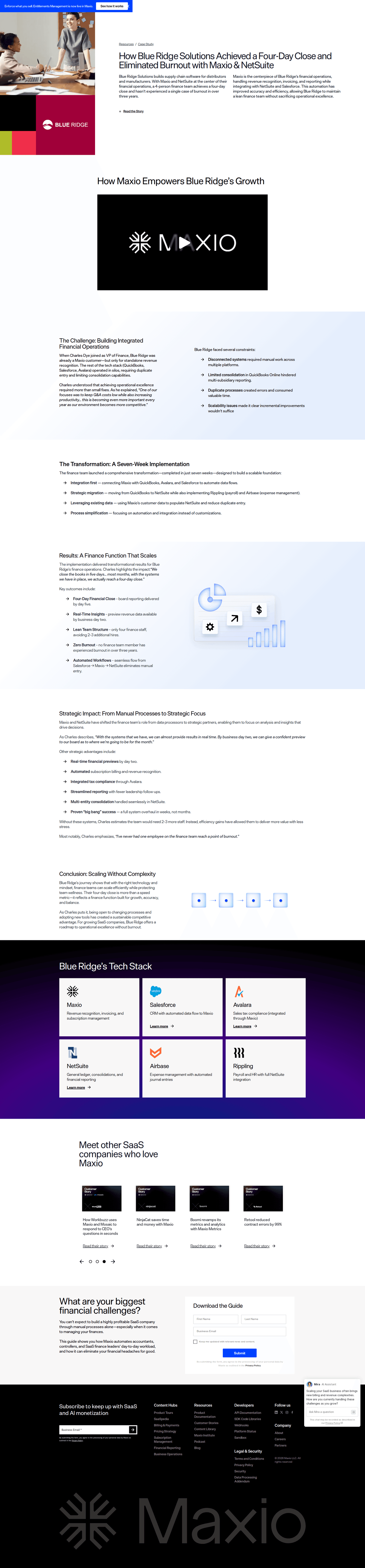 Maxio case study page