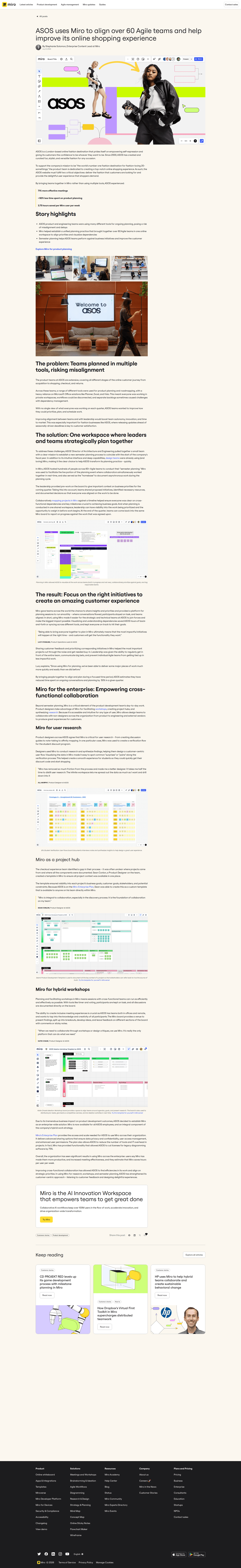 Miro case study page