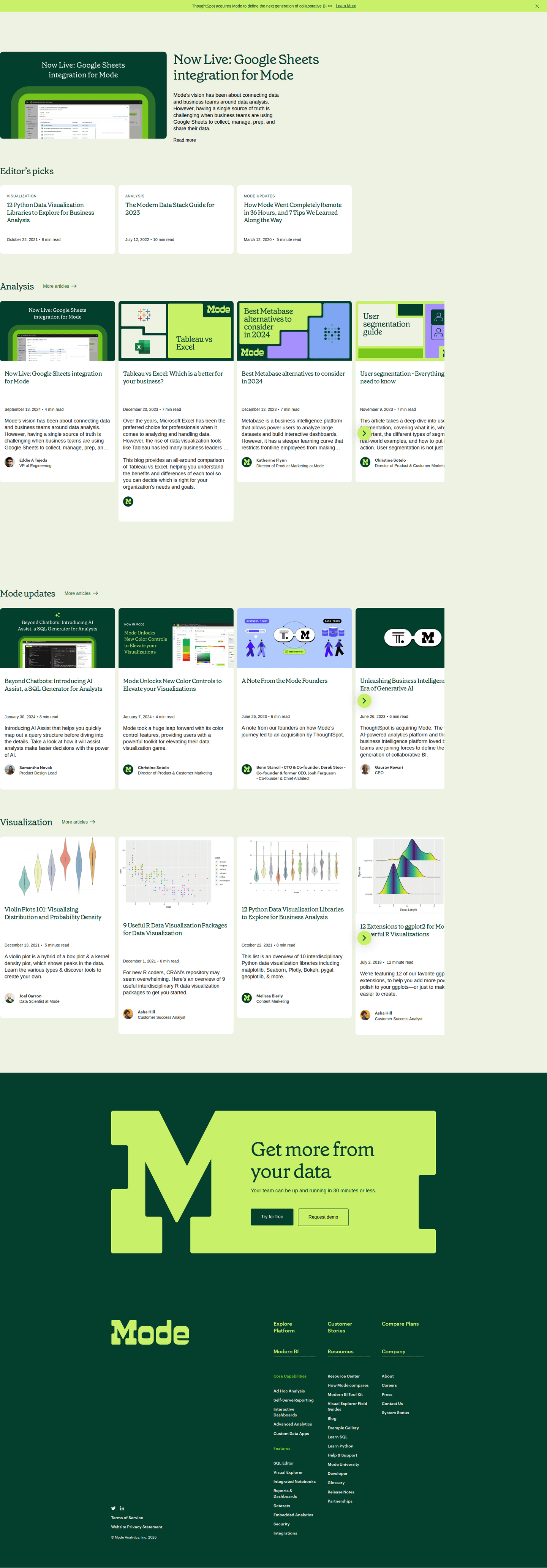 Blog page example