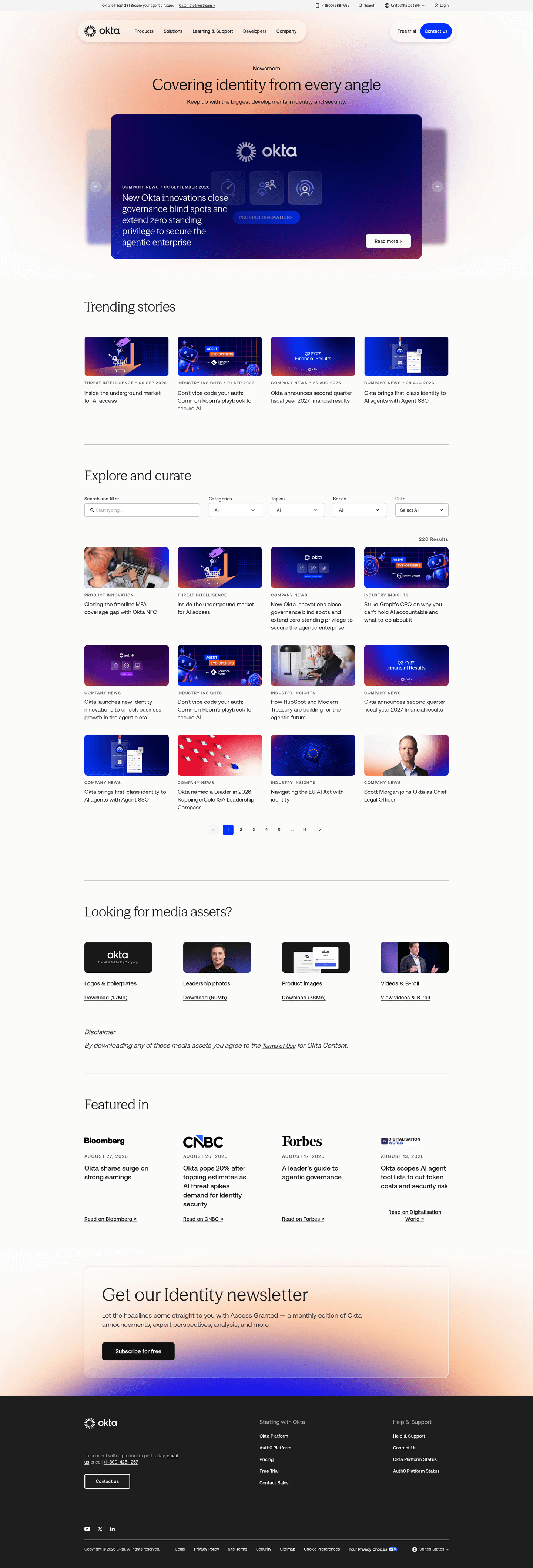 Auth0 press page