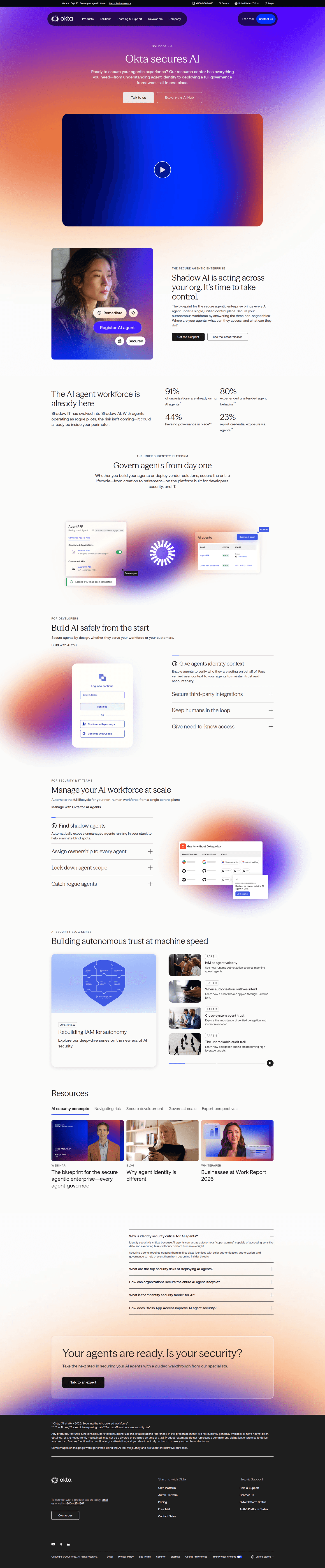 AI product page example