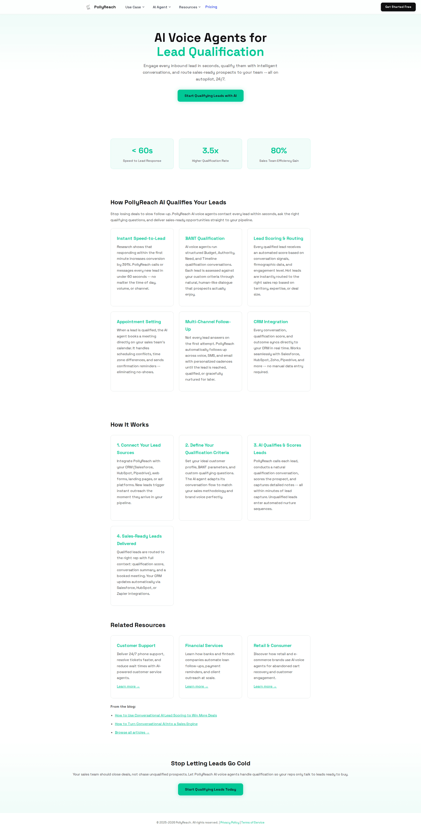 PollyReach feature page
