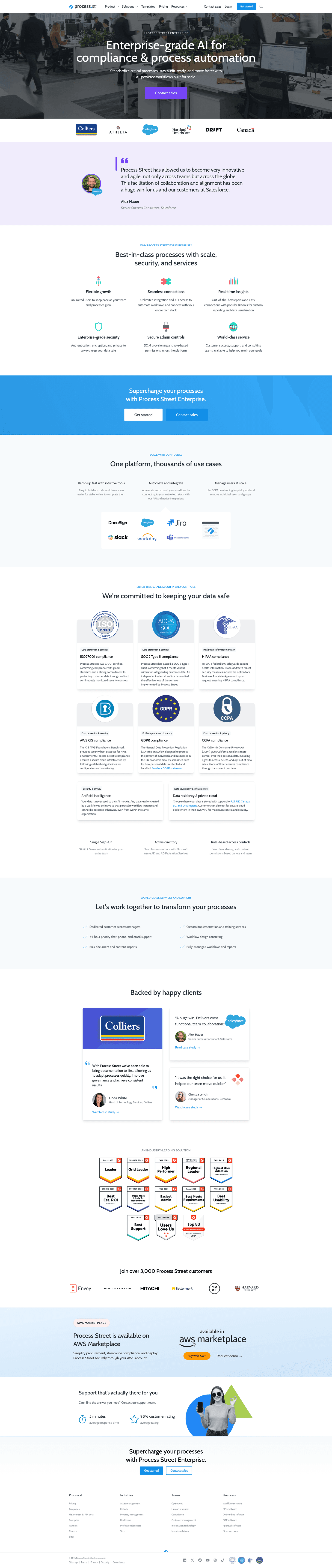 Process homepage
