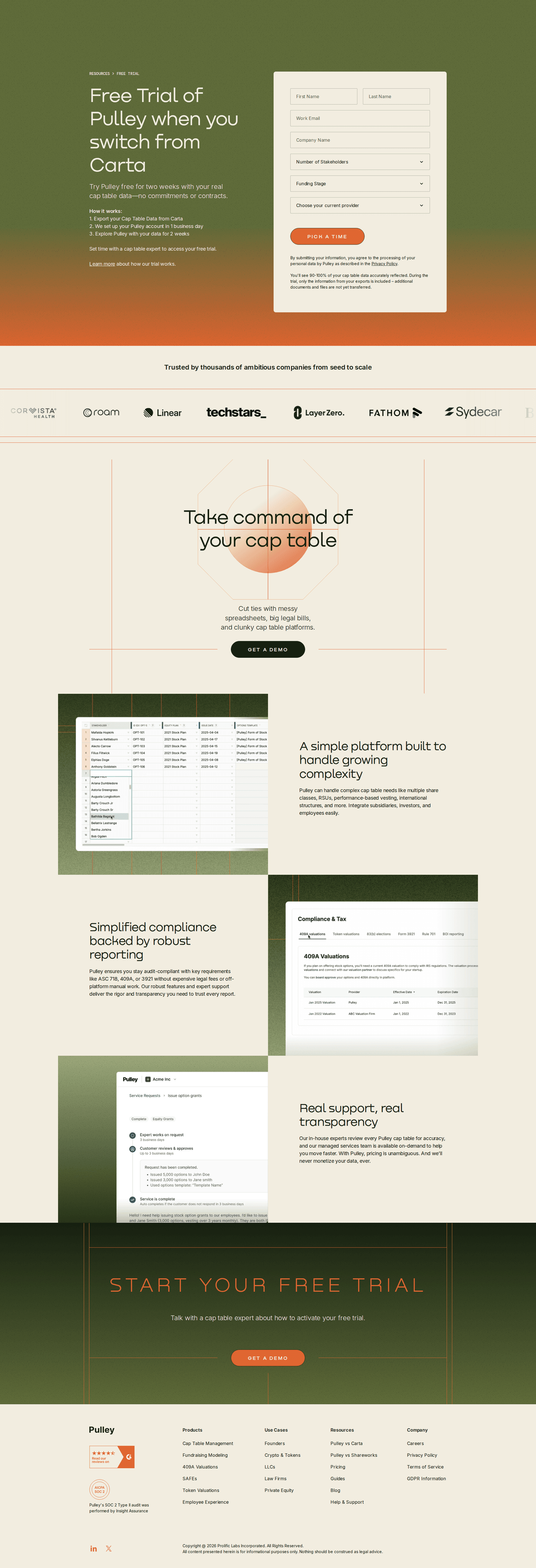 PPC landing page example