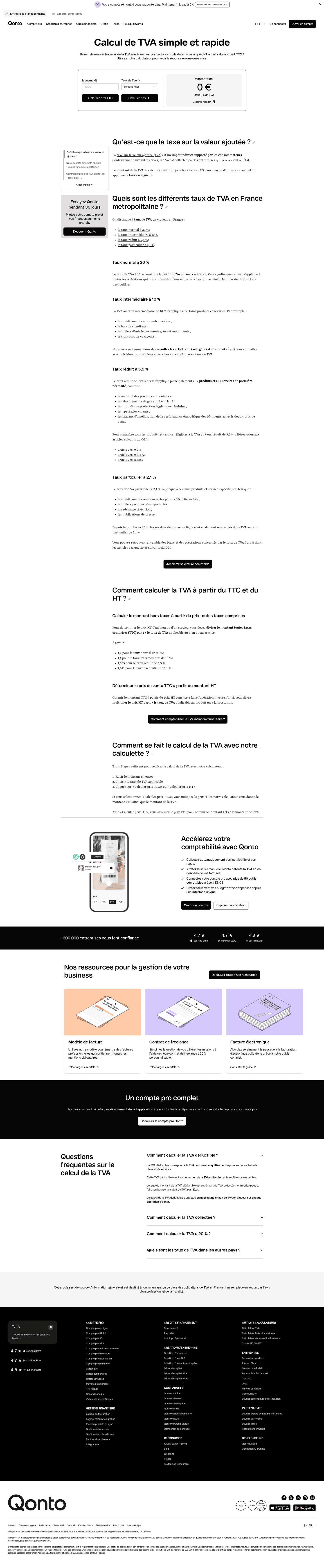 Qonto homepage