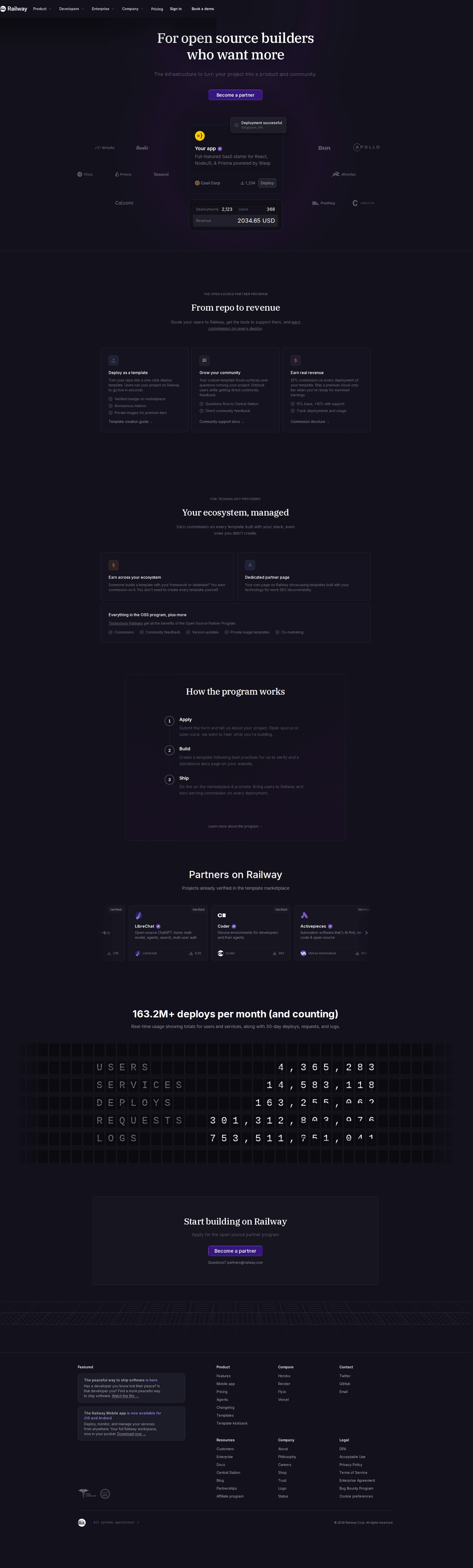Railway partner page