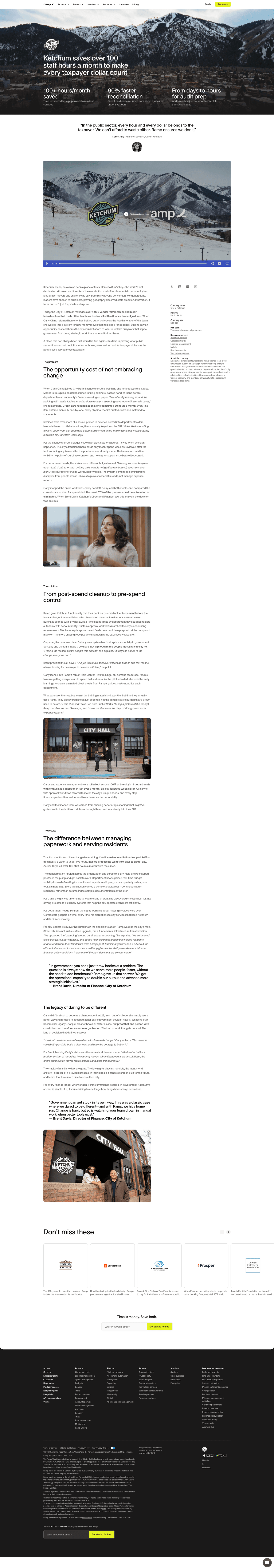 Ramp homepage
