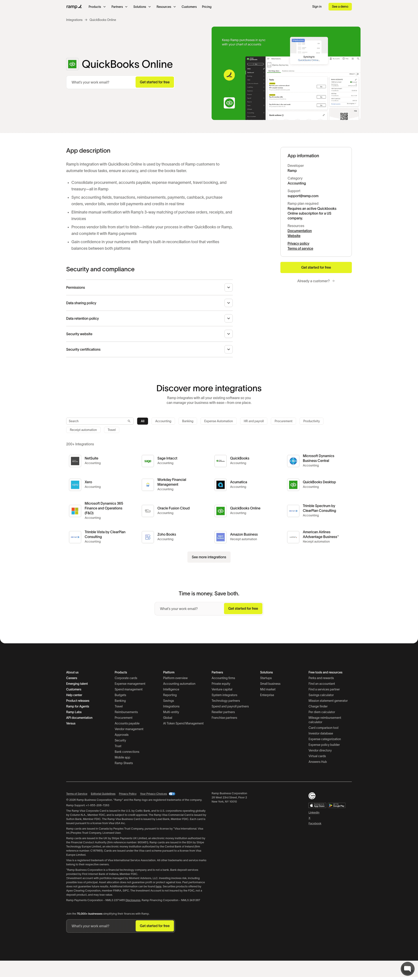 Ramp homepage