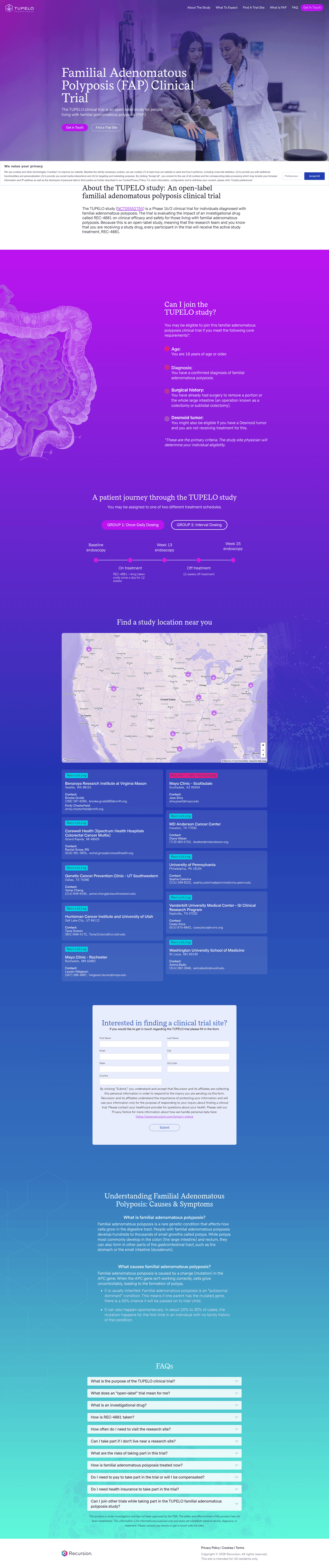 Recursion PPC landing page