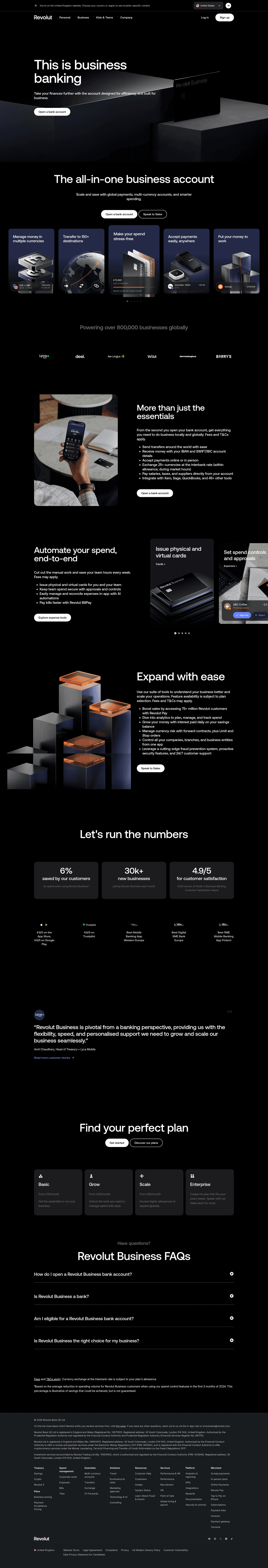 Revolut homepage