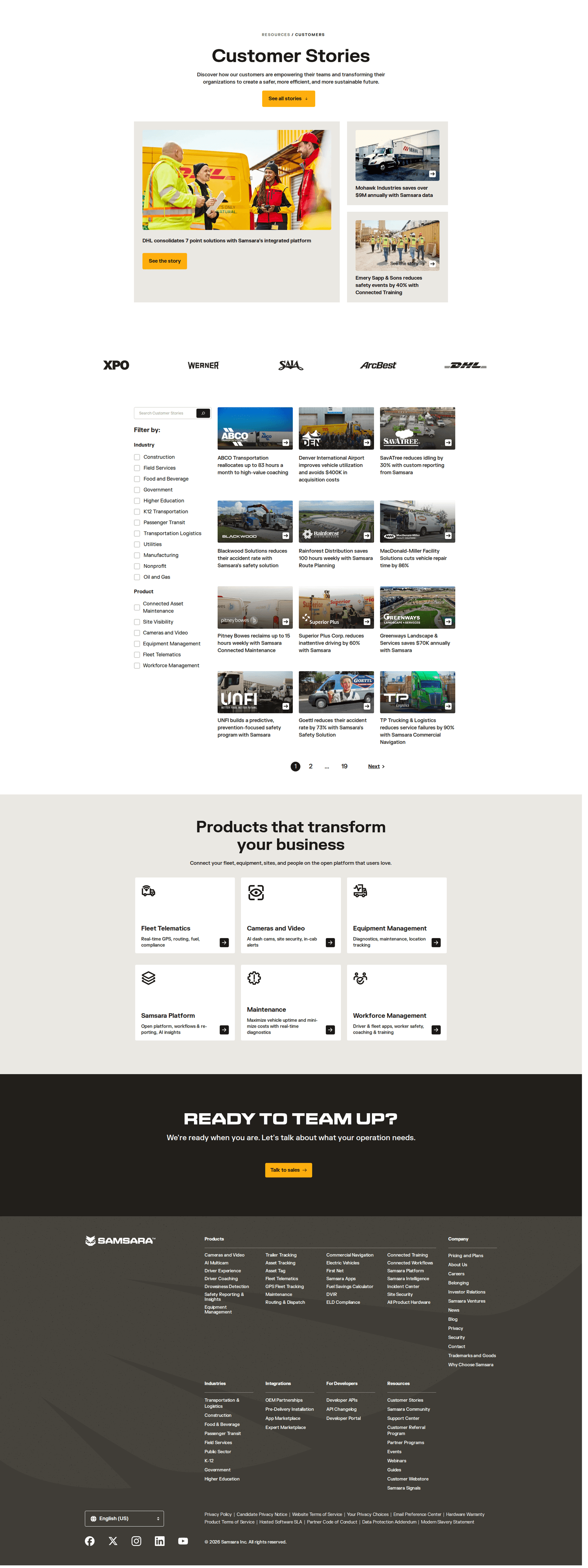 Samsara homepage