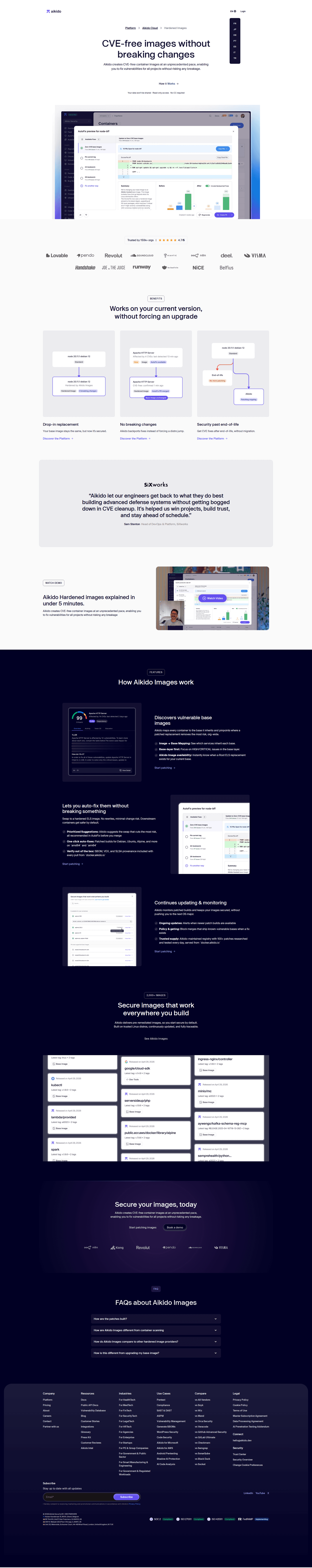 Feature page example