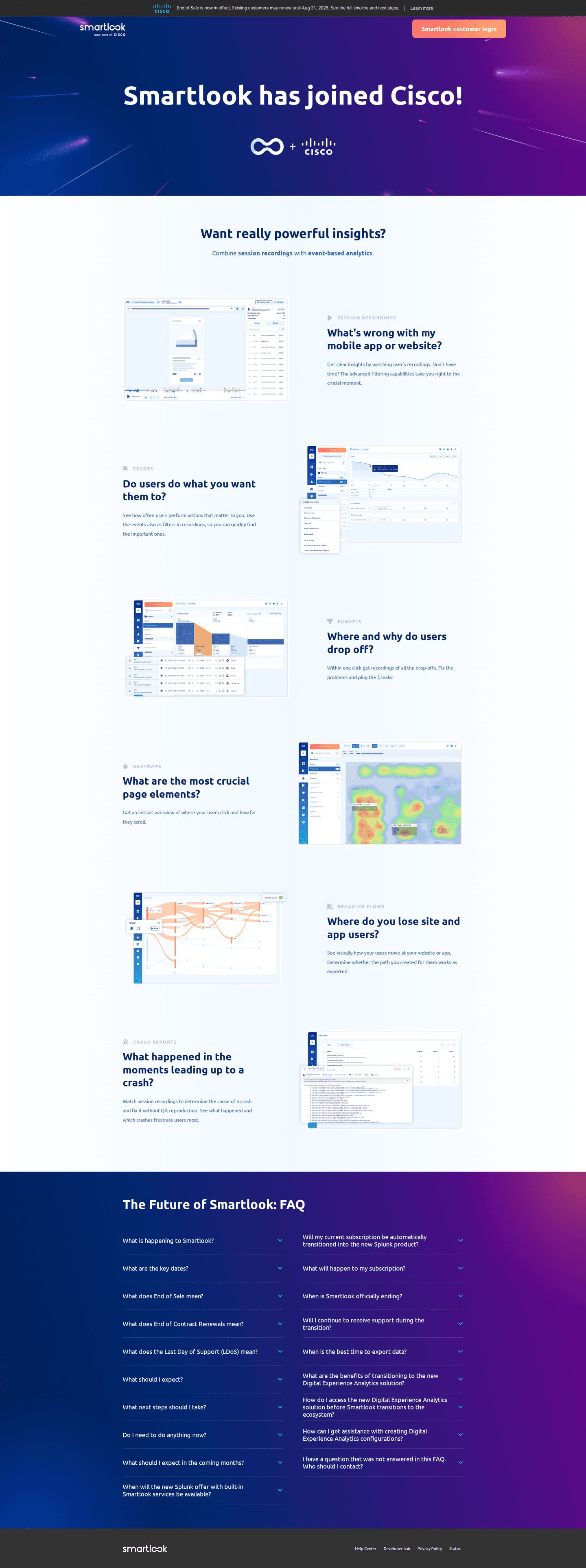 Smartlook feature page