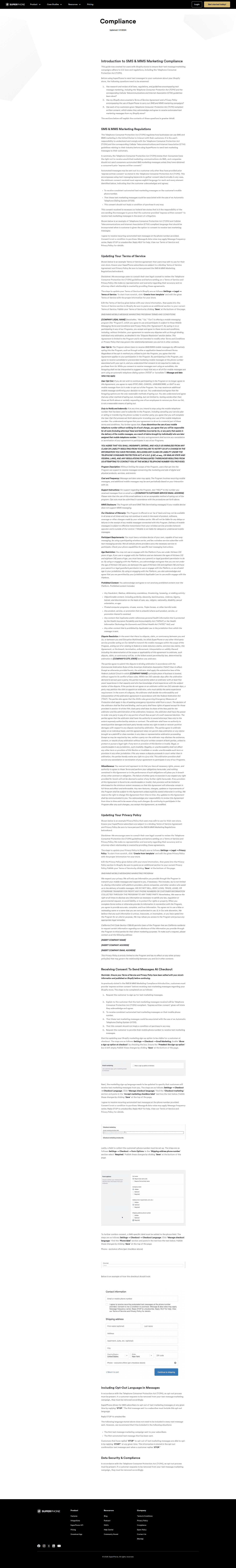 Superphone SEO landing page