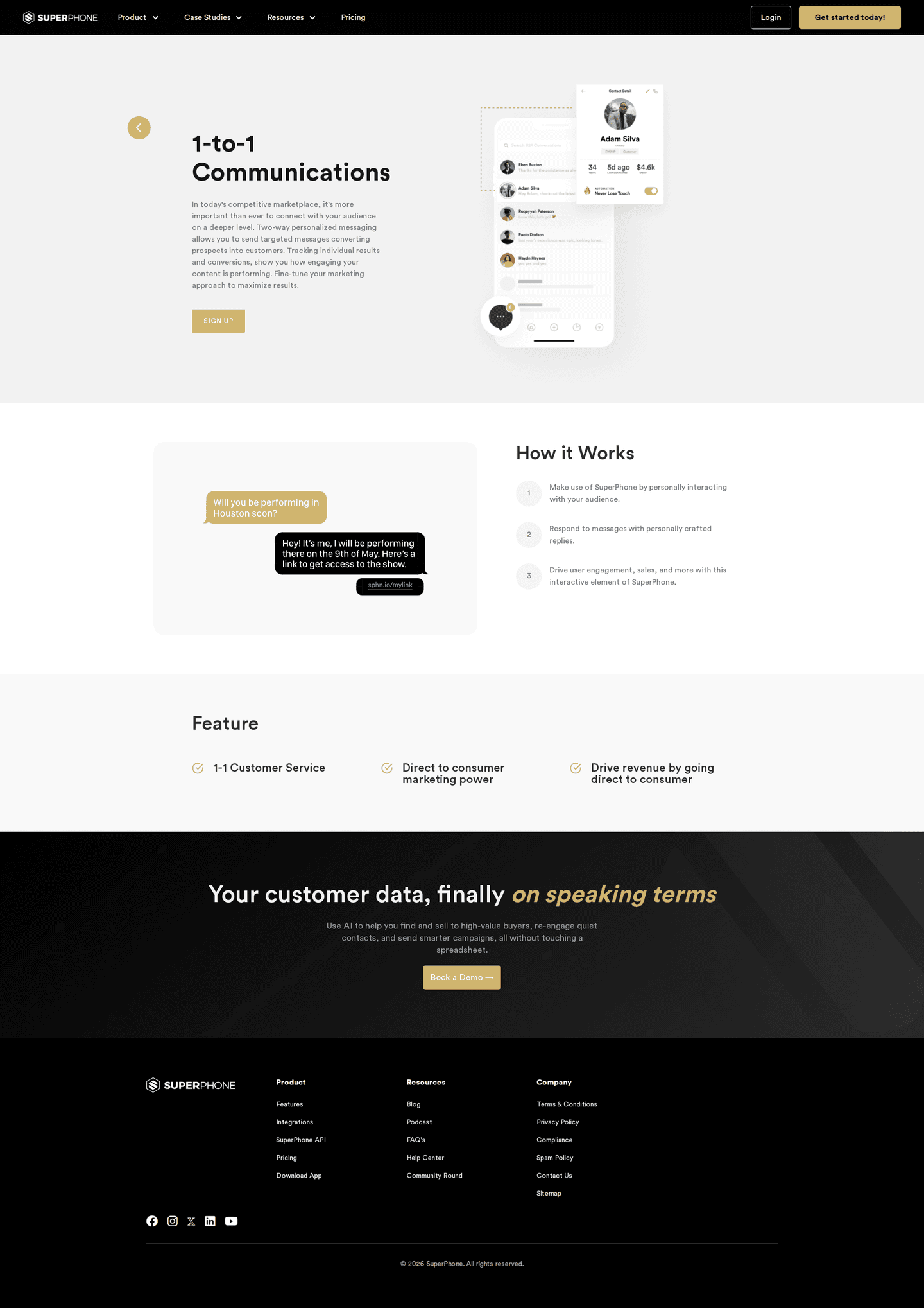 Superphone feature page