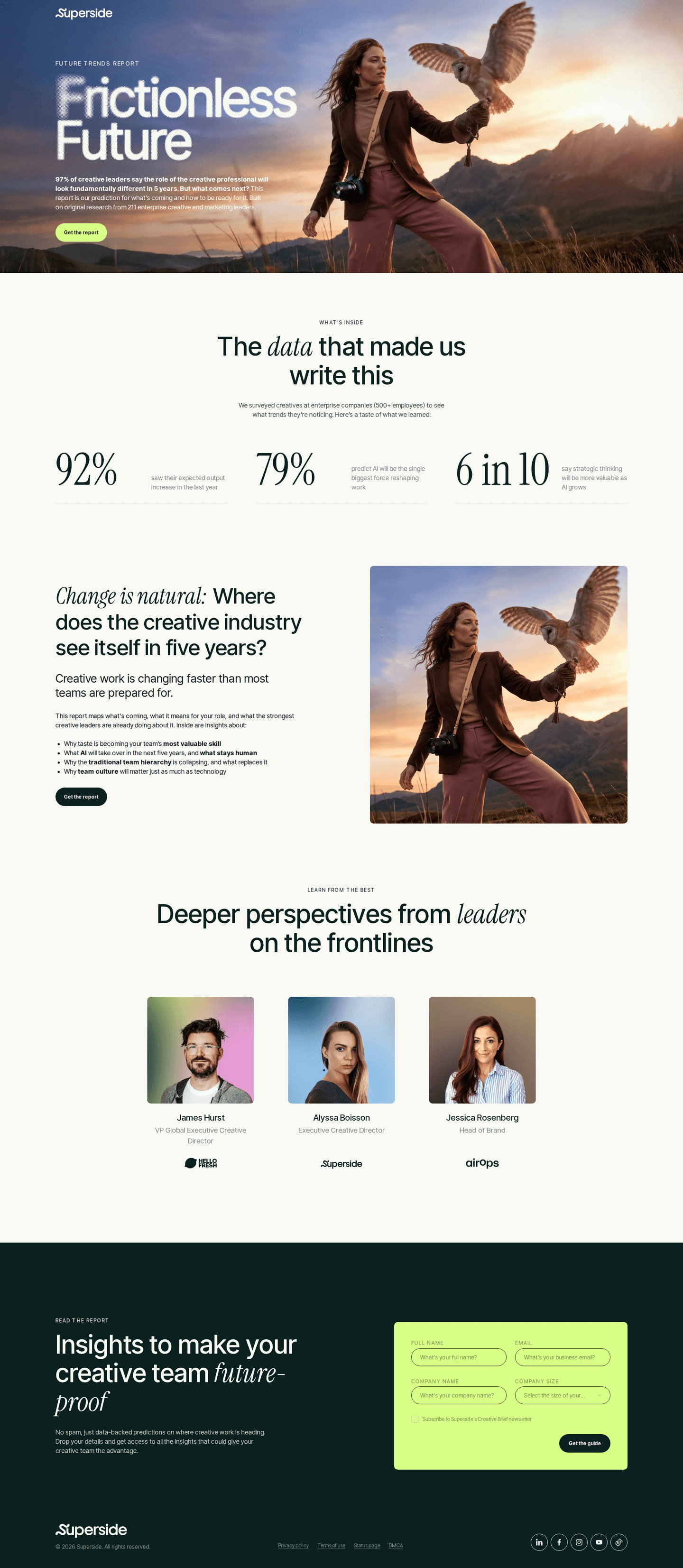 Superside PPC landing page