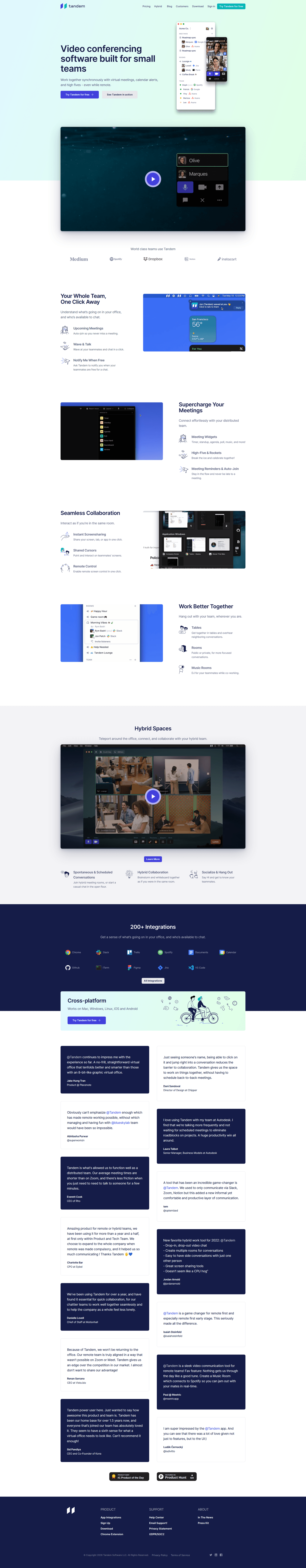 Tandem why us page