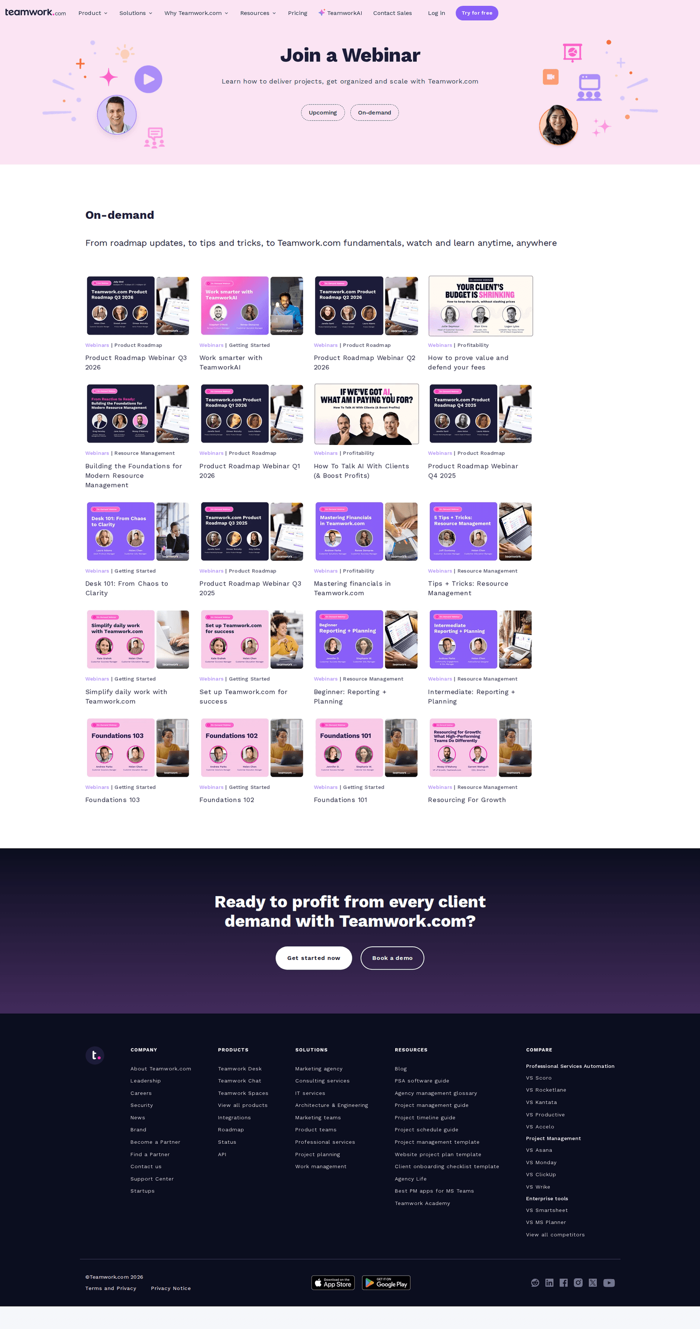Webinar page example