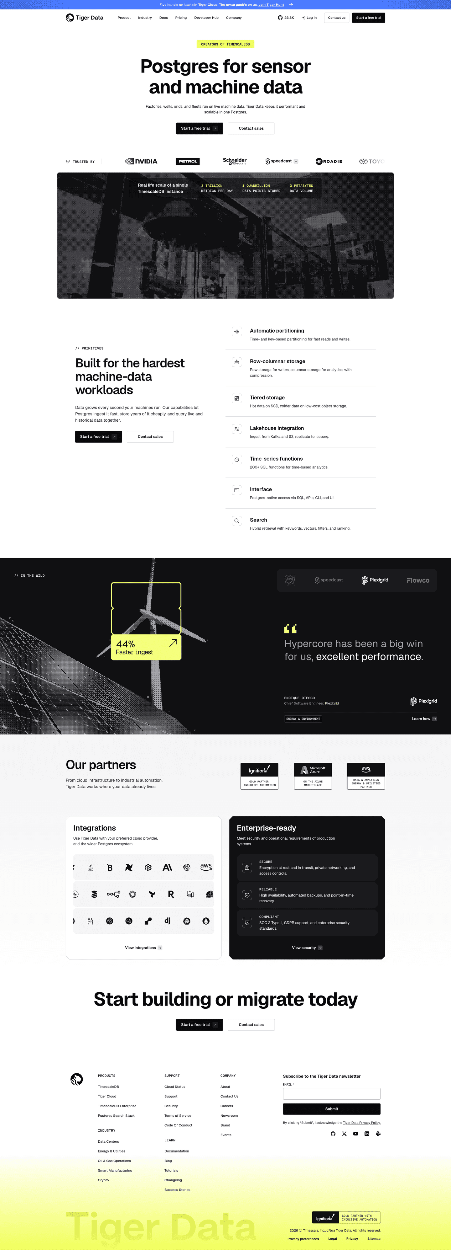 Timescale homepage