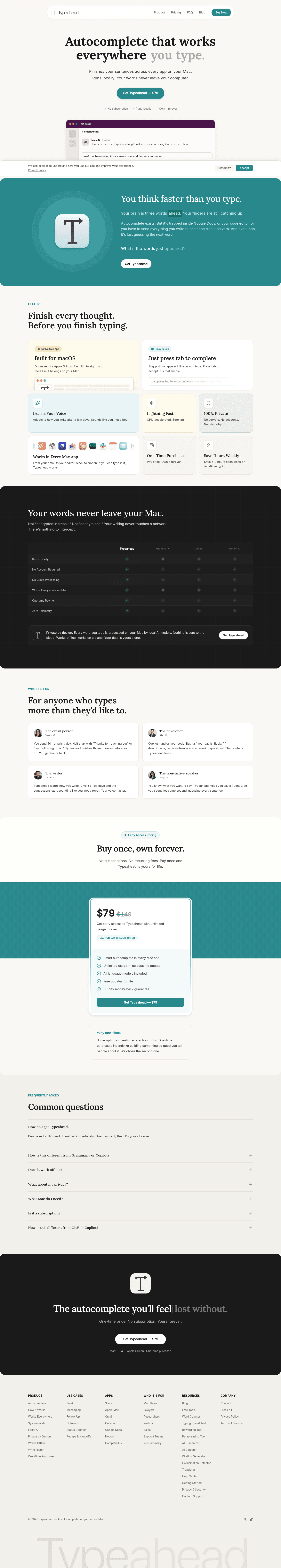 Top Consumer App landing page example