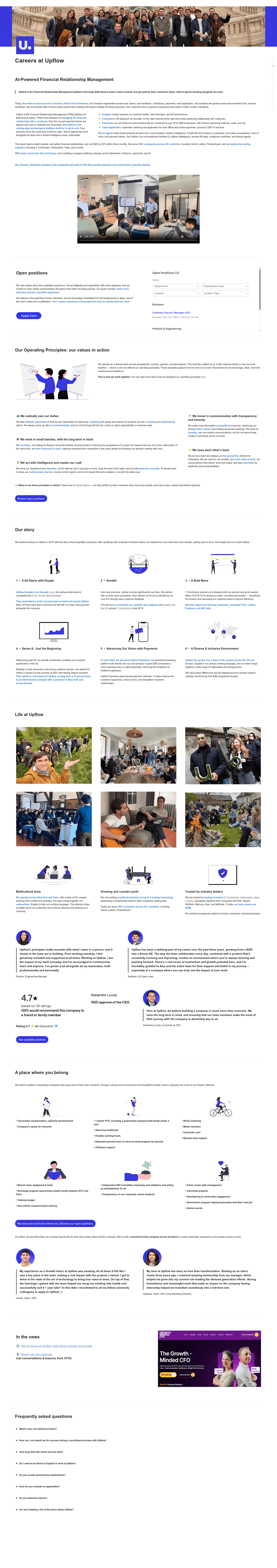 Careers page example