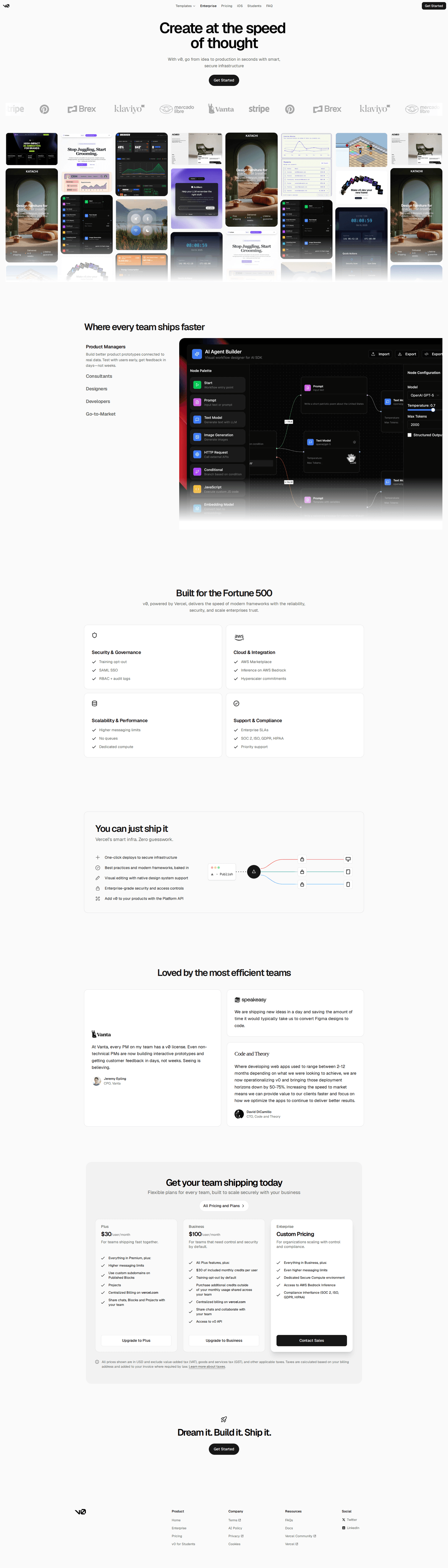 Enterprise page example