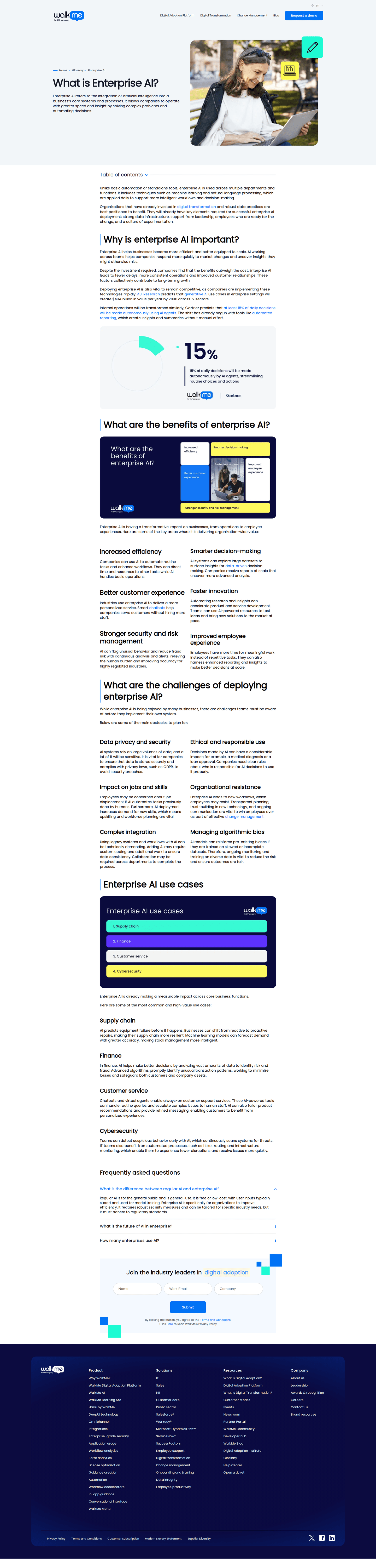 WalkMe SEO landing page