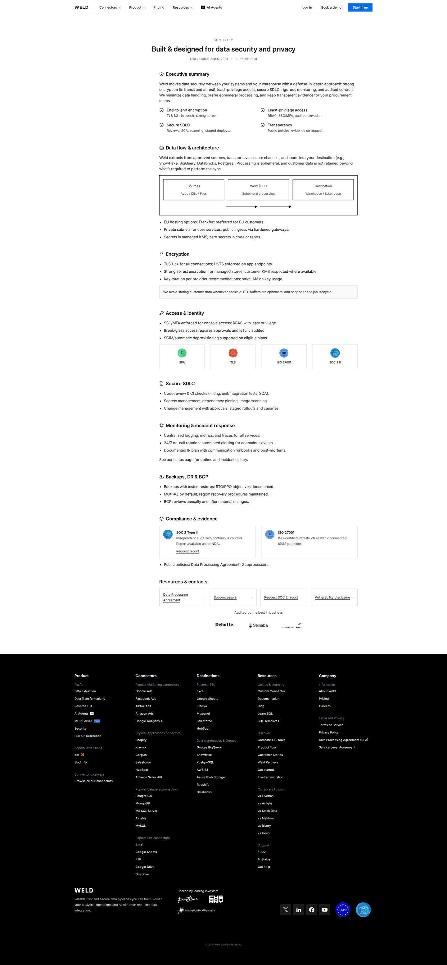 Weld security page