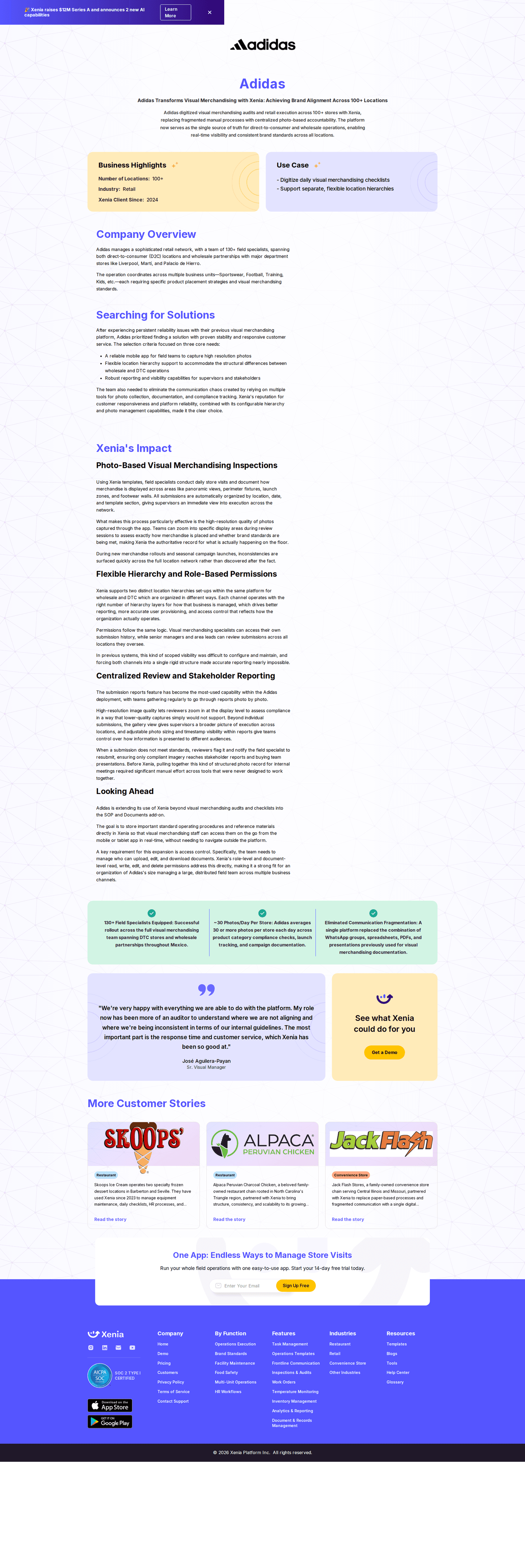 Xenia case study page