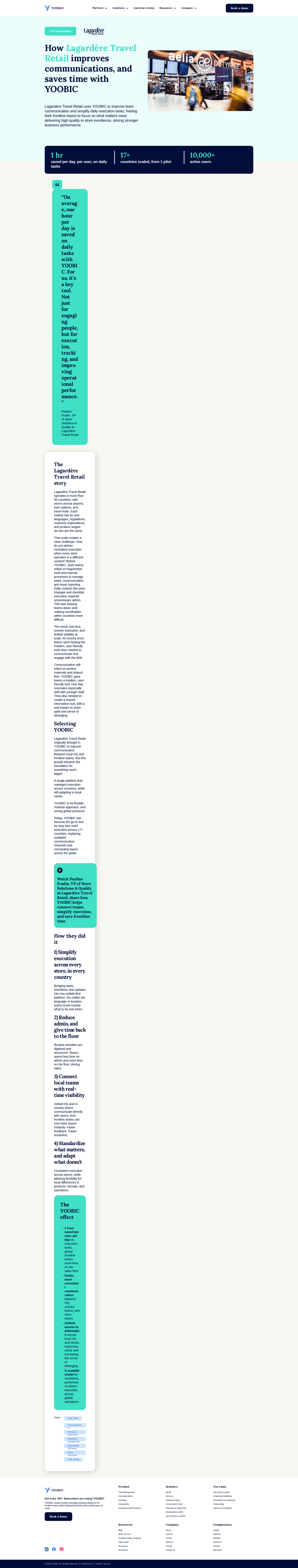 Yoobic case study page