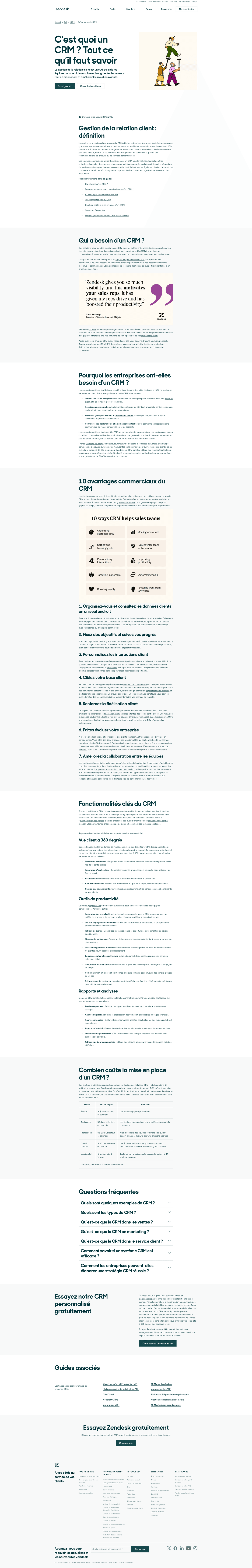 Zendesk homepage