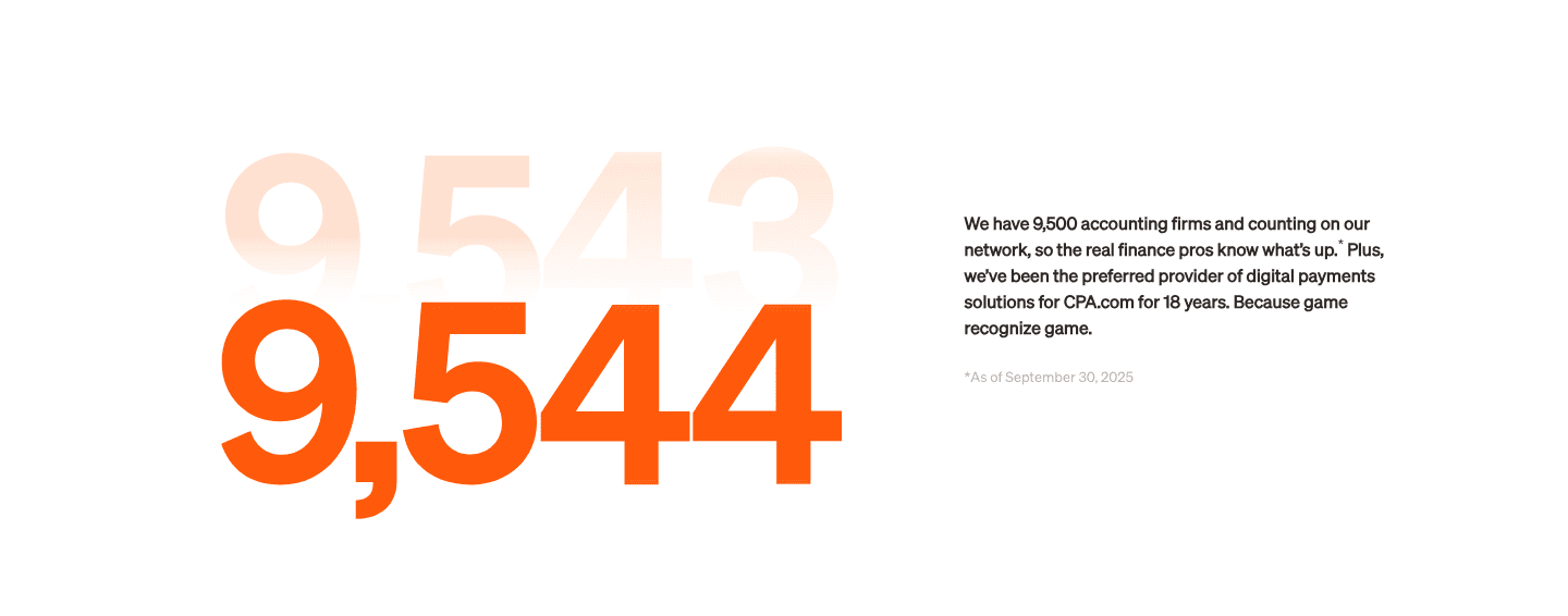 Bill's proof band: the number 9,544 in orange at the height of the screen, with 9,543 ghosted behind it