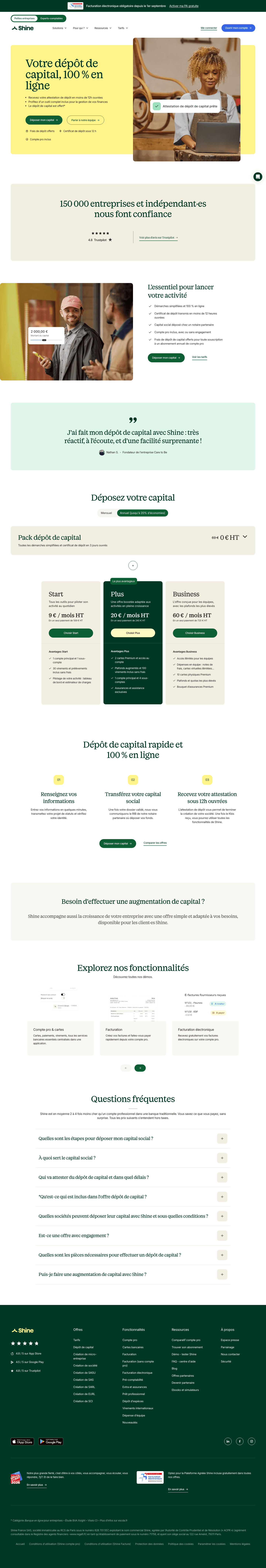 shine.fr/depot-de-capital, the whole page the ad lands on