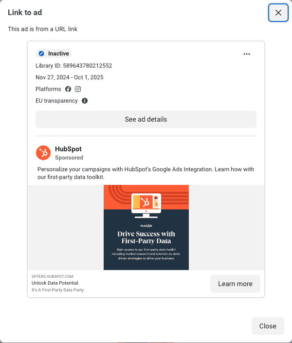 The same toolkit, same body copy, cover two: an orange band, a monitor icon, and Drive Success with First-Party Data