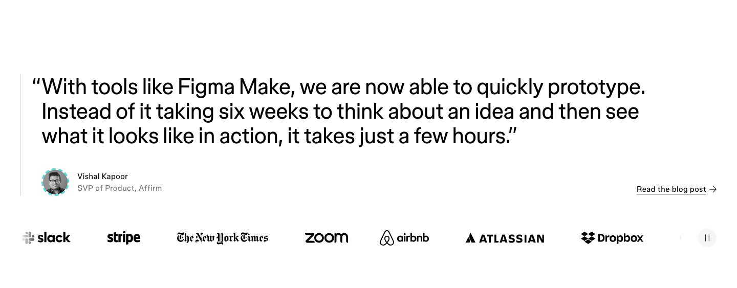 Figma Make's proof: Affirm's SVP of Product on six weeks becoming a few hours, over eight logos