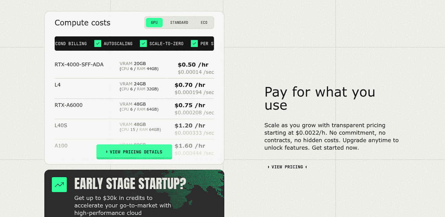 Koyeb Pricing