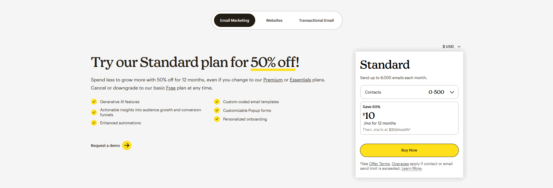 Mailchimp Pricing