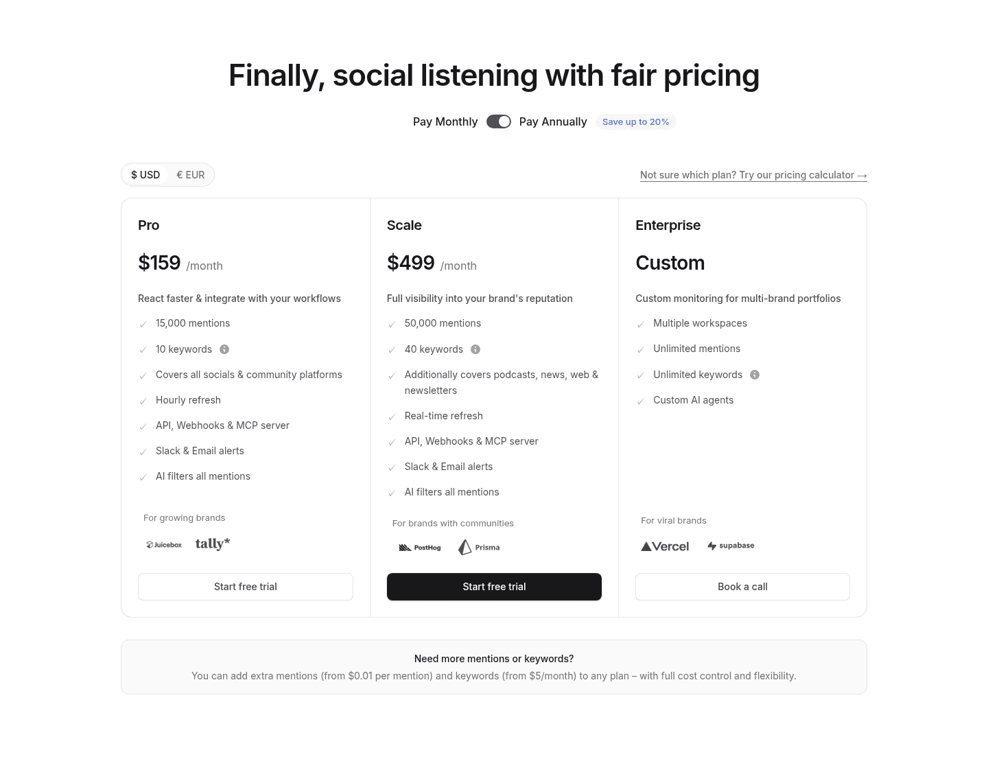 Octolens Pricing